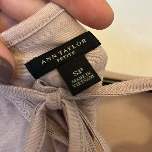 Ann Taylor Beaded Neck Line Top - Picture 4 of 5